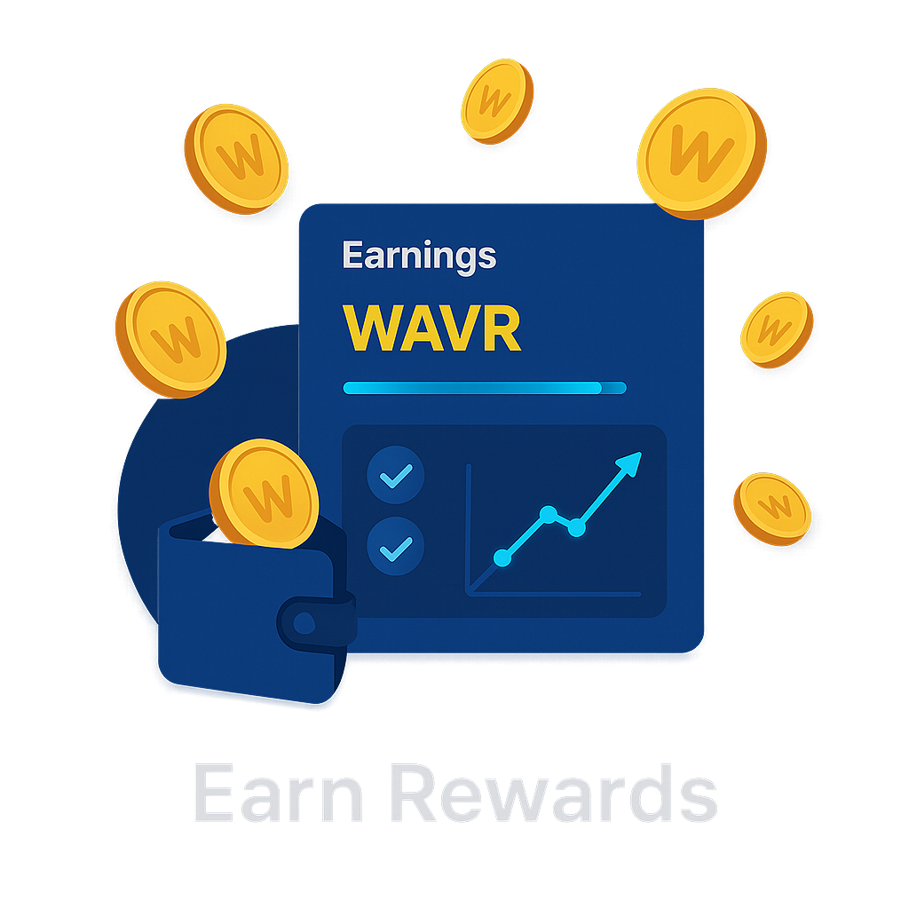 Earn WAVR rewards